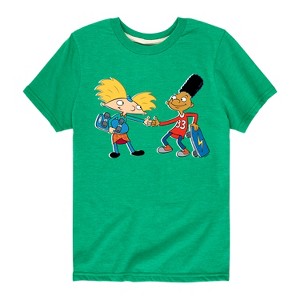 Boys' - Hey Arnold! - Arnold and Gerald Skateboard Short Sleeve Graphic T-Shirt - 1 of 4
