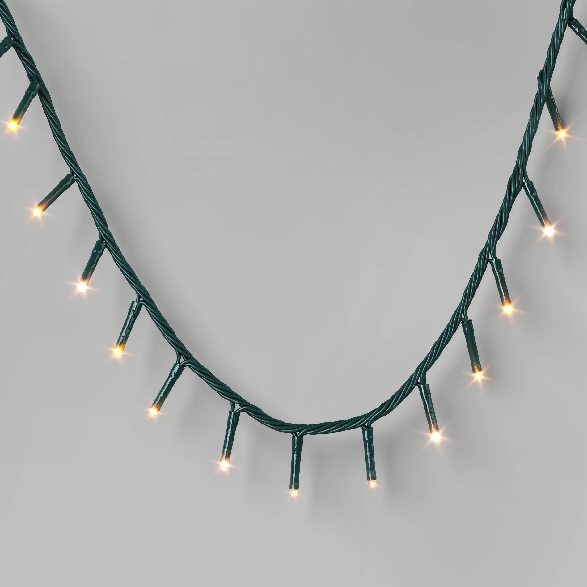 9.5' 3mm 100ct LED Micro Christmas String Lights Pure White/Warm White/Gold with Green Wire - Wondershop™