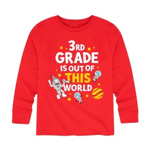 Boys' - Dr. Seuss - Third Grade Out Of This World Long Sleeve Graphic T-Shirt - 1 of 4