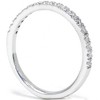 Pompeii3 1/3ct Diamond Ring Womens Wedding Anniversary Band 10k White Gold - 3 of 4