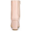 Allegra K Women's Square Toe Side Zip Chunky Heels Ankle Boots - 4 of 4