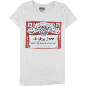 True Vintage Womens Budweiser Logo Graphic T-Shirt, White, 3X - 1 of 2