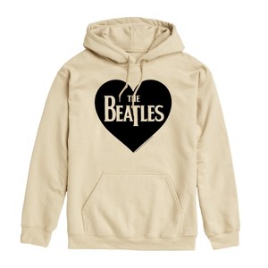 Men's - The Beatles - Heart Logo Graphic Fleece Pullover Hoodie - 1 of 4