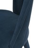 Set of 2 Neda Modern Velvet Dining Chairs with Elm Wood Frame & Gold Tips - Manhattan Comfort - 4 of 4