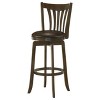 Coaster Home Furnishings Lambert Pub Height Swivel Bar Stool with Upholstered Seat Dark Cherry - 2 of 4