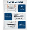 2/4/6 Pack 8QT Rectangular Stainless Steel Chafing Dishes Set with Lids & Foldable Frames & Food Warmers for Catering, Parties, Weddings & Banquets - 3 of 4