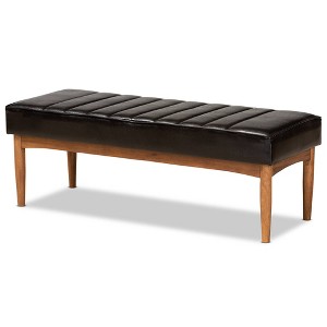 Daymond Wood Dining Ottoman - Baxton Studio - 1 of 4