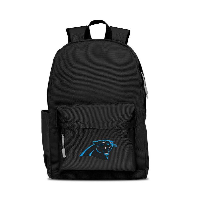 NFL Carolina Panthers Campus Laptop Backpack - Black, 1 of 2