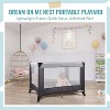 MYKKO Nest Portable Playard in Grey with Carrybag an Shoulder Strap, Lightweight, Packable and Easy Setup Baby Playard - 2 of 4