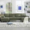 U-Shaped 4-Seater Velvet Sectional Sofa with Double Chaise ¨C Spacious, Comfortable Modular Couch for Living Room or Apartment - 2 of 4