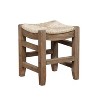 18" Davenport Wood Stool Light Amber - Alaterre Furniture: Pine Frame, Square Shape, Fixed Height - 4 of 4