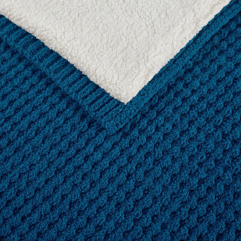 50"x60" Eden Waffle Knit Chenille Throw Blanket - Madison Park, 5 of 9