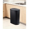 Slim Kitchen Trash Can 13 Gal, Skinny Stainless Steel Garbage Can with Removable Inner Bucket & Soft Close Lid, Narrow Trash Bin for Living Room - 2 of 4