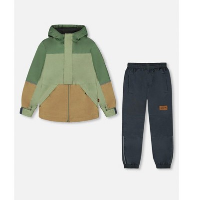 pale green, sage, tan, and gray