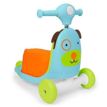 Skip Hop Kids' 3-in-1 Ride On Scooter and Wagon Toy