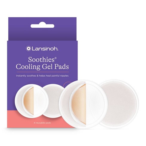 Lansinoh Soothies Cooling Gel Pads, 2 Count, Breastfeeding Essentials,  Provides Cooling Relief for Sore Nipples : : Baby