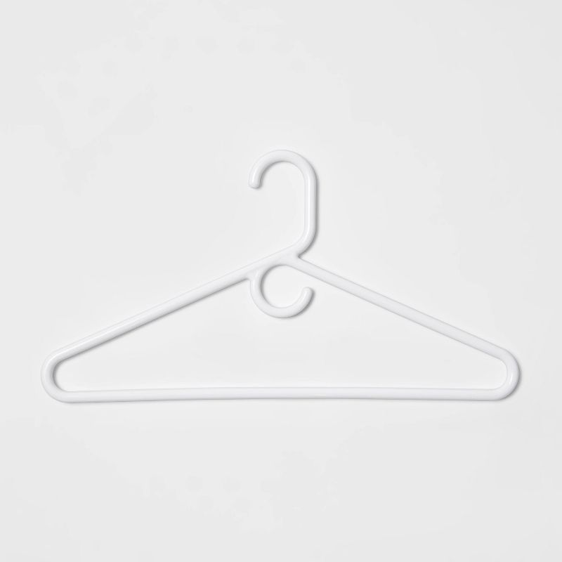 5pk Super Heavyweight Plastic Hanger White - Room Essentials&#8482;, 3 of 5