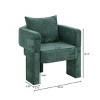 Modern 3-Leg Chenille Accent Chair with Removable Pillow,Plush Small Sofa Chair for Living Room or Bedroom-The Pop Home - 4 of 4