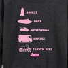 Women's - Barbie - Barbie Vehicles Lightweight French Terry Wide Neck Long Sleeve Shirt - 2 of 4