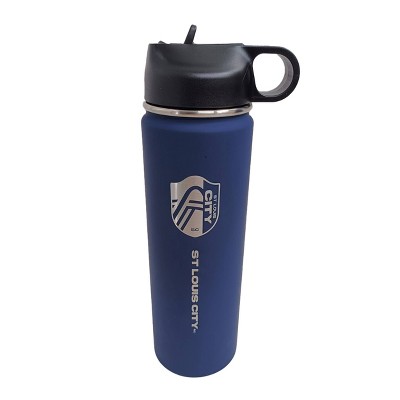 MLS St. Louis City SC 22oz Rubberized Touch Water Bottle