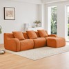 VASIP Soft Teddy Fabric Boneless Modular sofa,Anti-Slip Chaise with 32D High Density Sponge,No Assembly Required - 4 of 4
