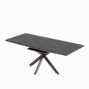 NicBex Mid-Century Rectangle Extendable Dining Table with X Shape Legs for 6 to 10,Meeting Room,Living Room - 1 of 4
