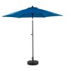 Gulches 9FT Outdoor Patio Umbrella Outdoor Table Umbrella with Push Button Tilt and Crank(Base Not Included)(Dark blue) - 3 of 4