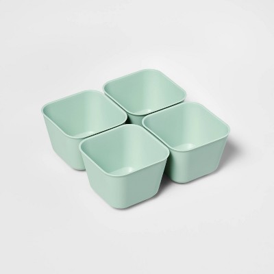 4pk Small Storage Trays Daydream Green - Brightroom™ : Target