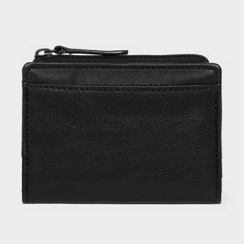 Men's RFID Magnetic Duo Fold with Zip Wallet - Goodfellow & Co™ Black