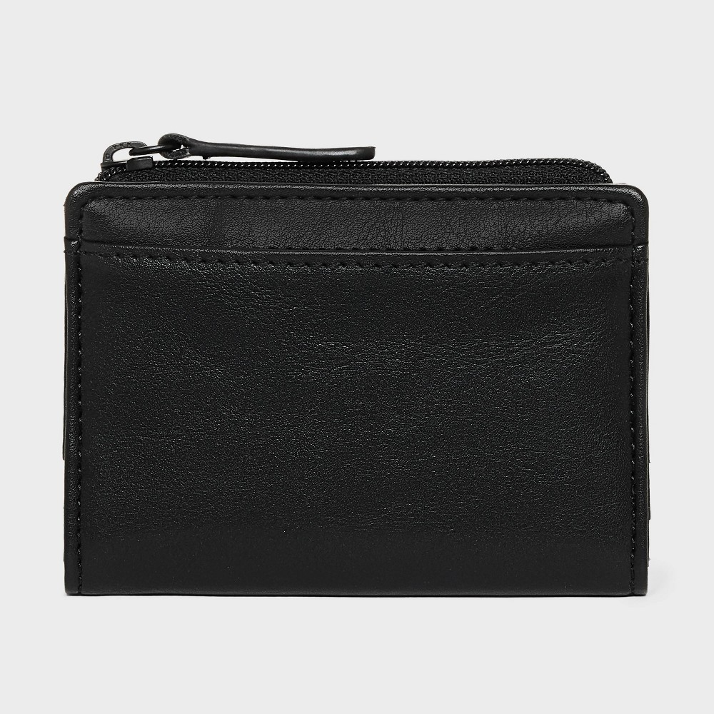 Photos - Travel Accessory Men's RFID Magnetic Duo Fold with Zip Wallet - Goodfellow & Co™ Black