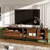 JANSNO 70.8" Mid-Century Modern TV Stand for 75" TVs with Storage Space, Sliding Doors & Adjustable Shelves - 4 of 4
