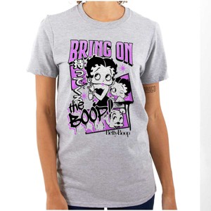 Kanji Style Cartoon Bring on the Boop Womens Graphic T Shirt Tees Brisco Brands - 1 of 2