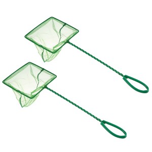 Unique Bargains Aquarium Fish Net Aquarium Fish Tank Accessories Small Fish Fine Net Green 6'' 2Pcs - 1 of 4