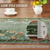 Boho Floral Rugs for Living Room Decor Flower Area Rug Washable Farmhouse Floor Carpet Non Slip Botanical Accent Rug for Nursery Bedroom - 4 of 4