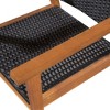 vidaXL 9 Piece Outdoor Dining Set in Poly Rattan - Black and Brown - Includes Large Dining Table and 8 Chairs - Retro Style Patio Furniture - 4 of 4