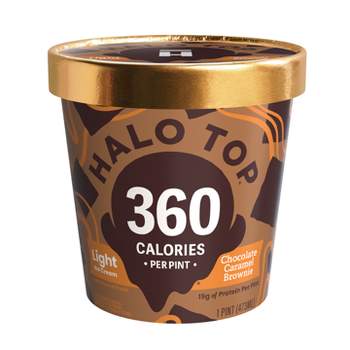 Halo Top Chocolate Caramel Brownie Frozen Ice Cream - 16 fl oz