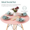 Best Choice Products 5-Piece Compact Mid-Century Modern Dining Set w/ 4 Chairs, Wooden Legs - 4 of 4