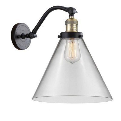 Cone - 1 Light Wall Sconce In Industrial Style-14 Inches Tall and 12 Inches Wide