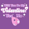 Girl's Ouija Will You Be My Valentine? Yes or No? T-Shirt - 2 of 4