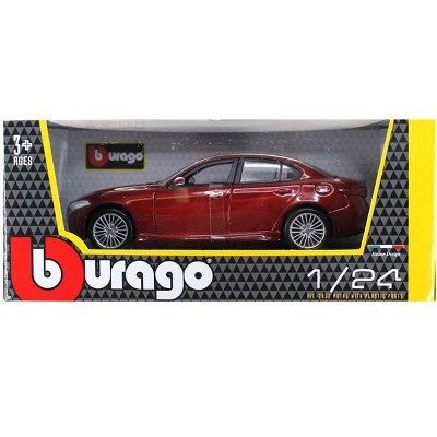 2016 Alfa Romeo Giulia Burgundy 1/24 Diecast Model Car by Bburago