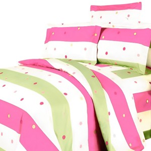 Slickblue 6/8 PC Bedding Comforter Set, 14in Pocket Sheet, Down Alternative, Anti-Pilling Finish, Pink, 4 Sizes - 1 of 3