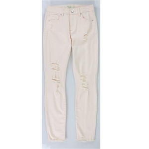 Rachel Roy Womens Ripped Raw Hem Skinny Fit Jeans - 1 of 2