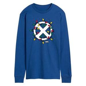 Men's - Marvel - Holiday Xmen Logo Long Sleeve Graphic T-Shirt - 1 of 3