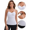 INSPIRE CHIC Women's Long V-Neck Tummy Control Breast Lifting Padded Seamless Shaping Camisoles - 3 of 4