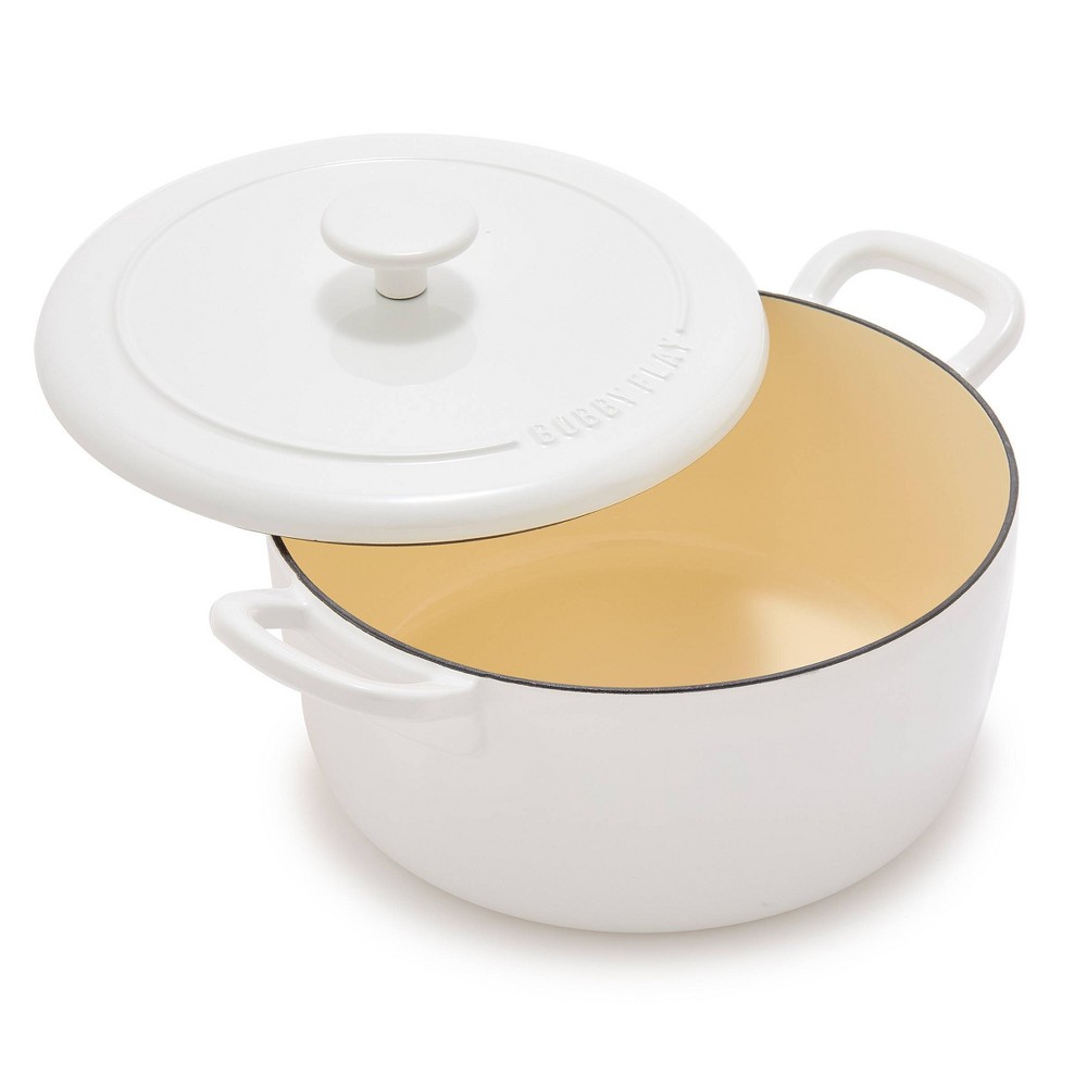 Bobby Flay 5.5qt Cast Enamel Dutch Oven Cream