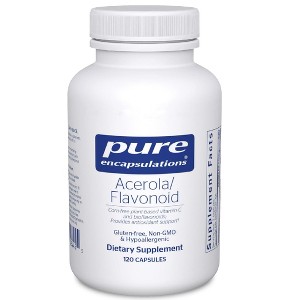 Pure Encapsulations Acerola/Flavonoid - Corn-Free, Plant-Based Vitamin C and Bioflavonoid - 120 Capsules* - 1 of 4