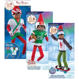Elf on the Shelf Active Outfit Bundle – Skateboarder, Football Player & Karate Elf, Ages 3 and Up - 1 of 4