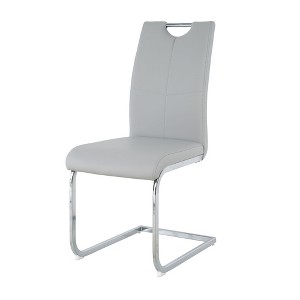 NicBex C-shaped Dining Chair Set of 2 Modern Upholstered Faux Leather Side Chair with Metal Legs for Dining Room - 1 of 4