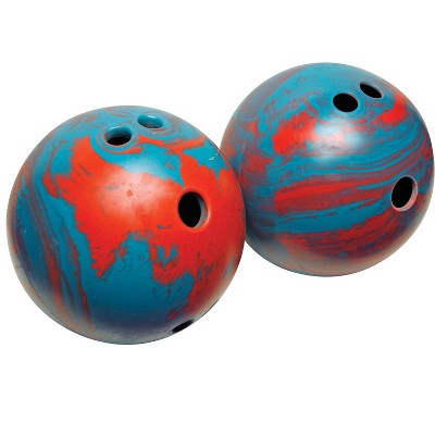 Champion Lightweight Bowling Ball, 5 Pounds, Teal and Red Swirl