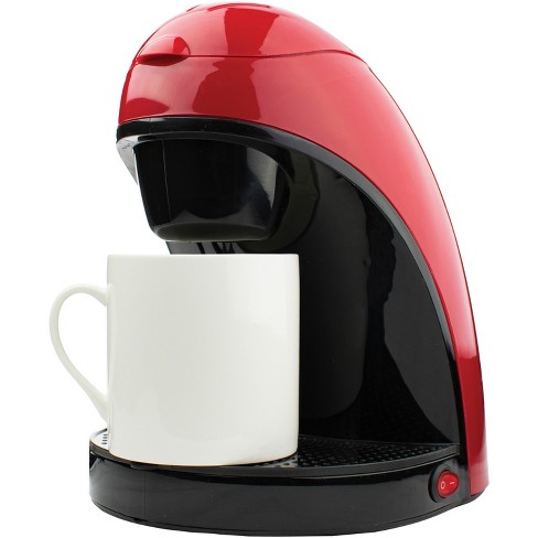 Brentwood Single-serve Drip Coffee Maker With Ceramic Mug (red) : Target